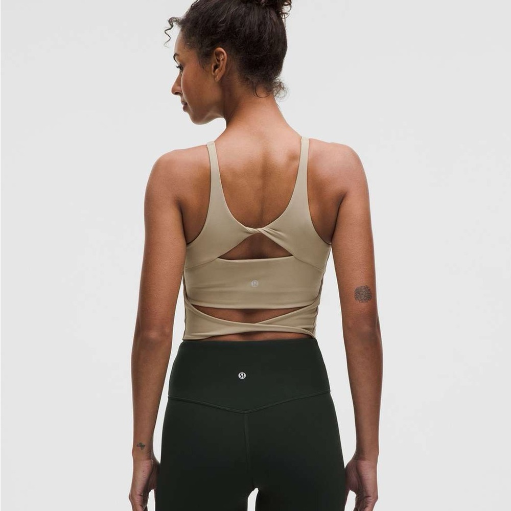Lululemon Align Twist-Back Tank Top *Light Support, C/D NWT Sheer Oak